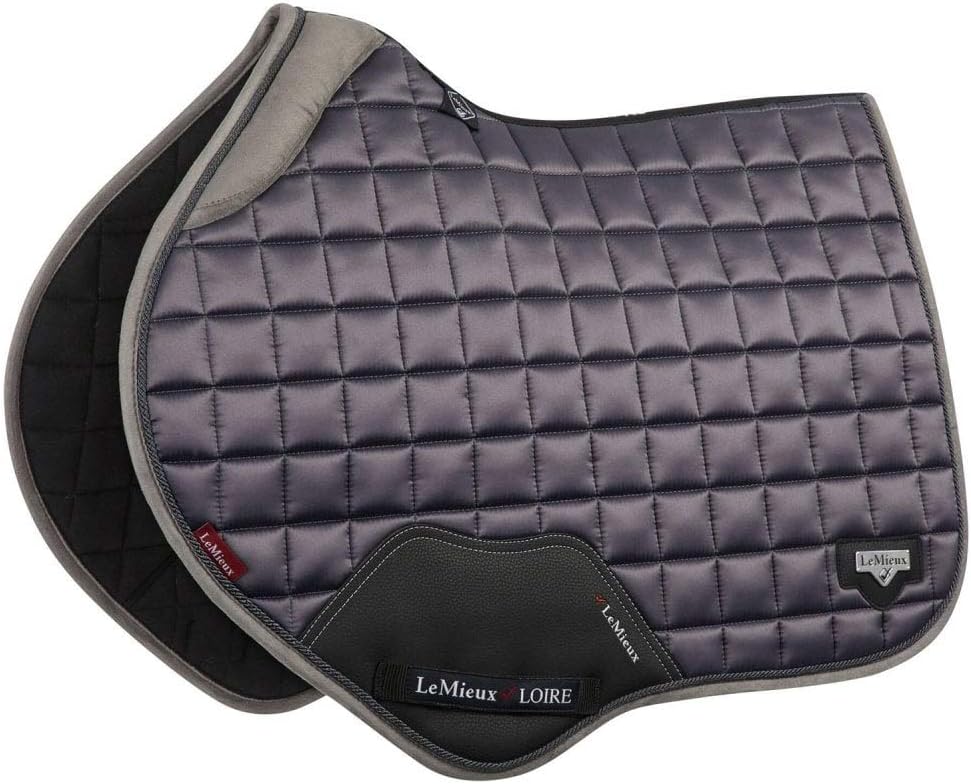 LeMieux Unisex's Loire Memory Satin Close Contact Square Grey Saddle