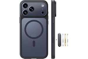 TOCOL for iPhone 17 Pro Max Case with Camera Control Capture Button, Compatible with Magsafe Charger, Built-in Magnetic Ring, Translucent Matte Phone Case for iPhone 17 ProMax 6.9 inch (Key Black)