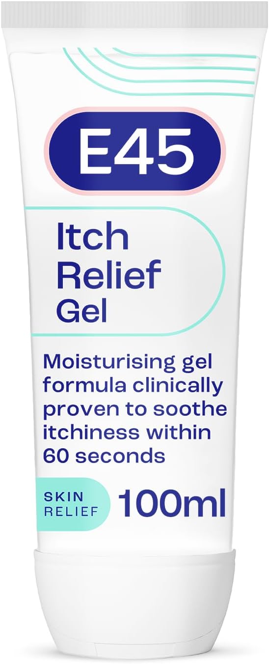 E45 Itch Relief Gel 100ml – Perfume Free, Face & Body Cooling Gel