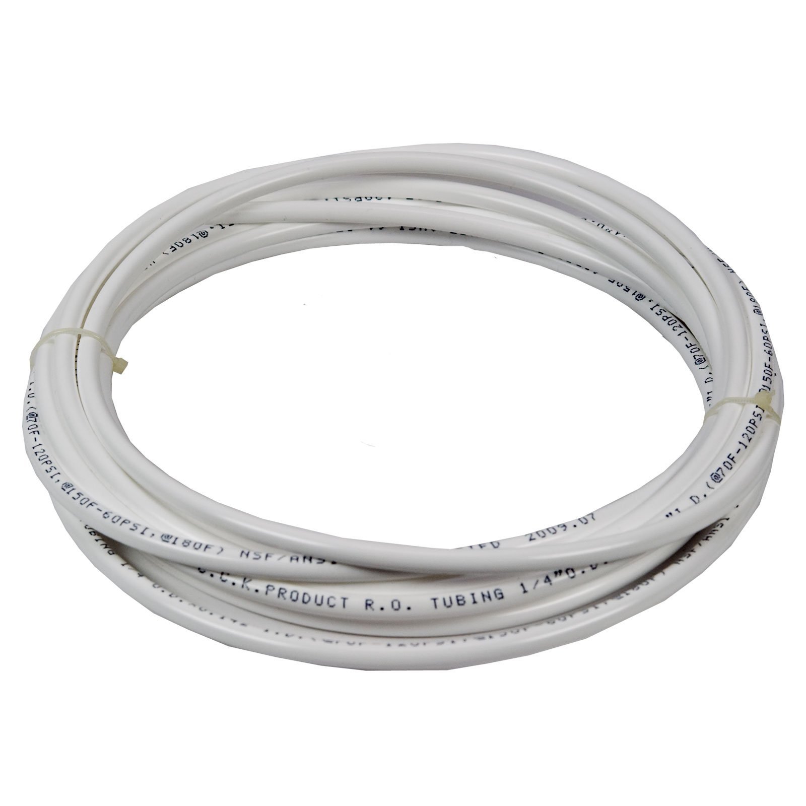 Vyair Fridge Filter Water Supply Pipe 1/4 inch White - 5 metres - to Fit American and European Style Double Fridge Refrigerator — image 1