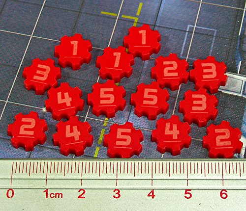 SW: Assault, Identification Tokens #1-5, Red (15)