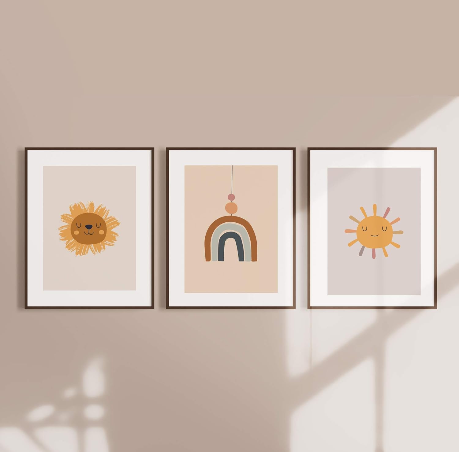 rainbow nursery print