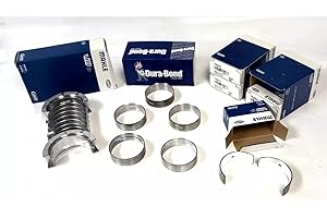 J MARTIN AUTO Standard Size Rod & Main & Camshaft Bearings Compatible with Ford 289 & 302 4.7L & 5.0L.