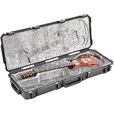 SKB Injection Molded Guitar Case, PRS Shaped Interior, TSA Latches with Wheels (3i-4214-PRS)