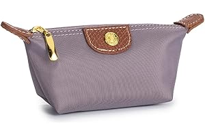 Zitokin Womens Unique Change Purse Vintage Nylon Zip Coin Wallet Mini Bag (Lavender Purple)
