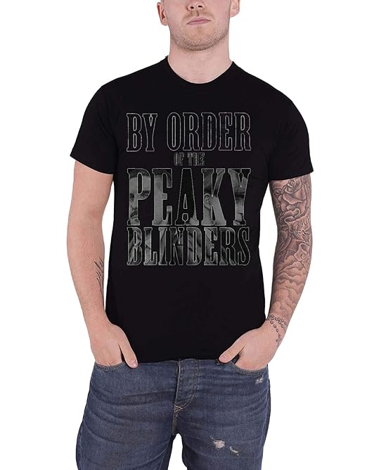 Peaky Blinders offiziell T Shirt by Order Infill Logo Nue offiziell Herren