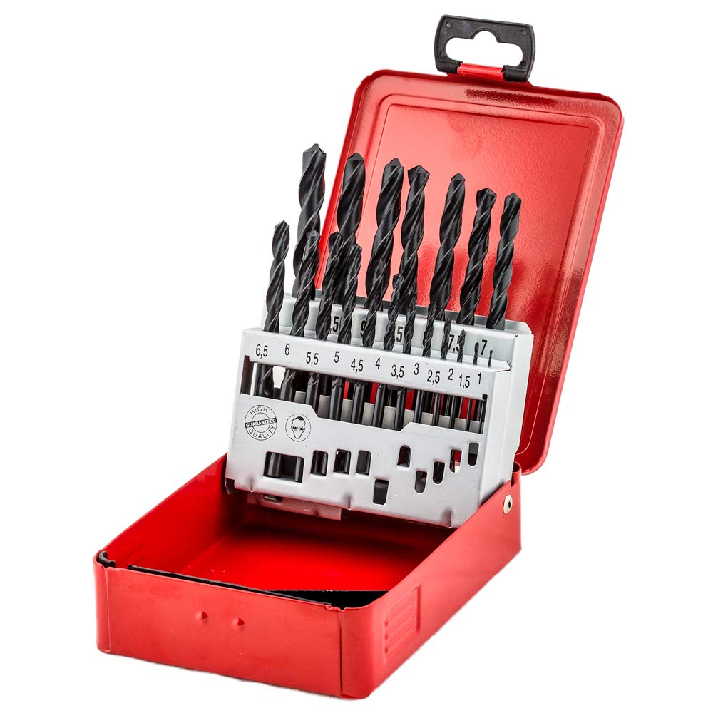 fischer - HSS-R DIN338 Metal Steel Drill Bit Set, 1-10 mm (Pack of 19)