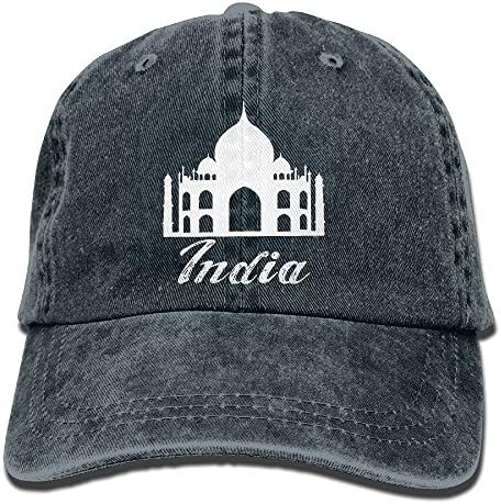 Men's Females Baseball Hat,India Taj Mahal Denim Hat For Male Women Unisex