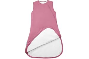 PurComfy Supersoft Sleep Sack 1.0 TOG, Premium Bamboo Viscose Toddler Sleeping Bag, 2-Way Safe Zipper Sleep Sacks 2-4T (Berry)