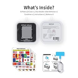 Miak Airpods case with Keychain Compatible with