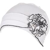 Headwrap Turbans for Women - Twist Soft Floral Solid Caps Pre Tied Chemo Beanies Headwear Hat for Cancer