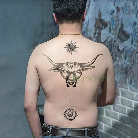 3pcswaterproof Autocollant De Tatouage Horloge Arrière De La