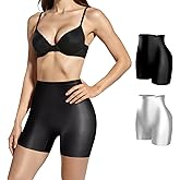 DAFANY High Waisted Tummy Control Underwear, Stretch Boxer Briefs Panty Soft Boyshorts Comfy Shapewear Panties