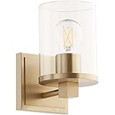 Quorum 523-1-80 Bolton - 1 Light Bath Vanity-8.25 Inches Tall and 4.75 Inches Wide, Finish Color: Aged Brass