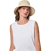 Women's Bucket Hat - UPF 50 Sun Protection - Packable & Travel Friendly - Marina in Natural (One Size)