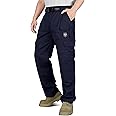 BOCOMAL Men's FR Cargo Pants Flame Resistant Pants Midweight 7.5oz (7 Pockets) Multi-Pockets FR Pants