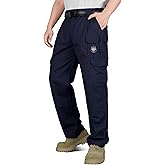 BOCOMAL Men's FR Cargo Pants Flame Resistant Pants Midweight 7.5oz (7 Pockets) Multi-Pockets FR Pants