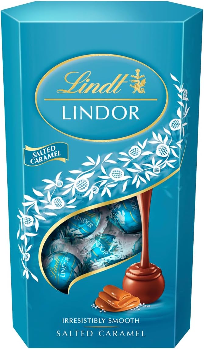 Lindt Lindor Salted Caramel Truffles 600g Box Approx. 48 Balls