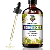 GV77ZF Honeysuckle Essential Oil for Diffuser Candles,Honeysuckle Oil 4 oz | Honeysuckle Fragrance Oil For Humidifiers,DIY Soap Bath Cleaning products,Air freshener for Car Home Office Yoga studios