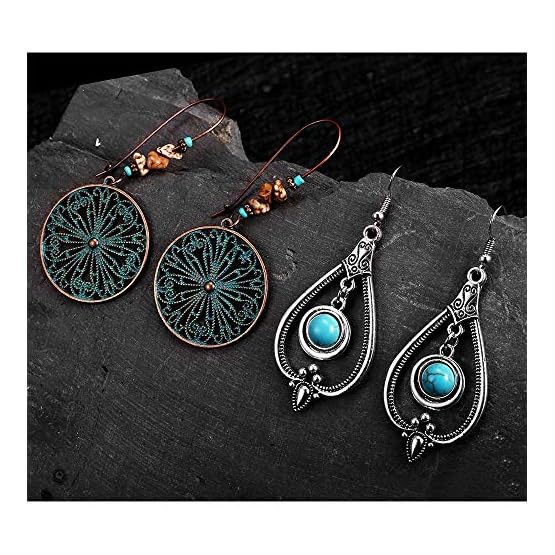 SUNNYOUTH-8-Pairs-Vintage-Statement-Drop-Dangle-Earrings-Bohemian-National-Style-Hollow-Water-Drop-Heart-Shaped-Alloy-Long-Boho-Dangle-Earrings-for-Women-Girls SUNNYOUTH-8-Pairs-Vintage-Statement-Drop-Dangle-Earrings-Bohemian-National-Style-Hollow-Water-Drop-Heart-Shaped-Alloy-Long-Boho-Dangle-Earrings-for-Women-Girls