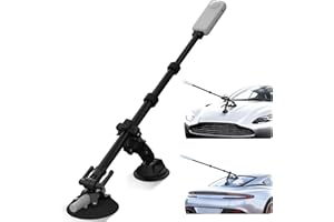 Movmax Suction Car Mount Kit with Invisible Selfie Stick, Compatible with Insta360 x5,x4, x3, x2，GoPro Max DJI OSMO 360，Adjus