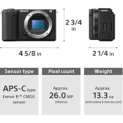 Sony Alpha ZV-E10 II Mirrorless Camera with 16-50mm