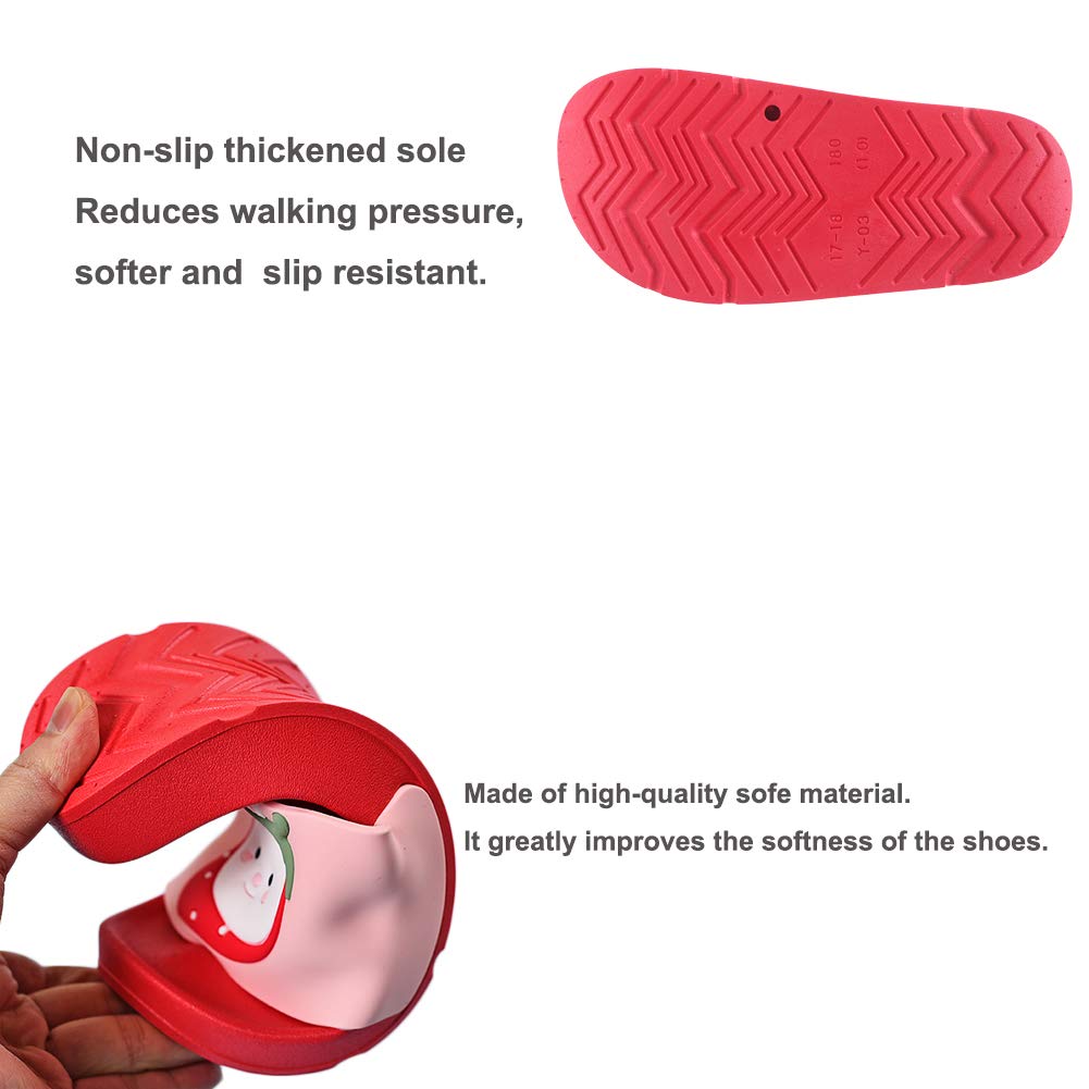 NADARDA Colorful Fruit Boys Girls Slide Sandals Non-Slip Summer Beach Pool Bath Slippers(Toddler/Little Kid)