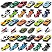 MAPIXO 40 PC Mini Race Car Toy Die Cast Plastic, Model Vehicle Set Gift for Birthday Game Party Favors, Goodie Bag, Stocking Stuffers, Cake Topper, Pinata, Carnival Prize, for Kid Children Boy Girl