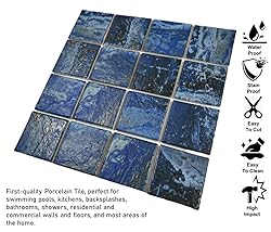 Tenedos 3x3 Ocean Blue Brownish Rocky Look