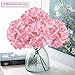 Artificial Hydrangea Flowers, Meiwo 2 Pcs Nearly Natural Fake Hydrangea Silk Flowers to Shine Your Wedding Scene Arrangement and Home Party Decor(Pink)