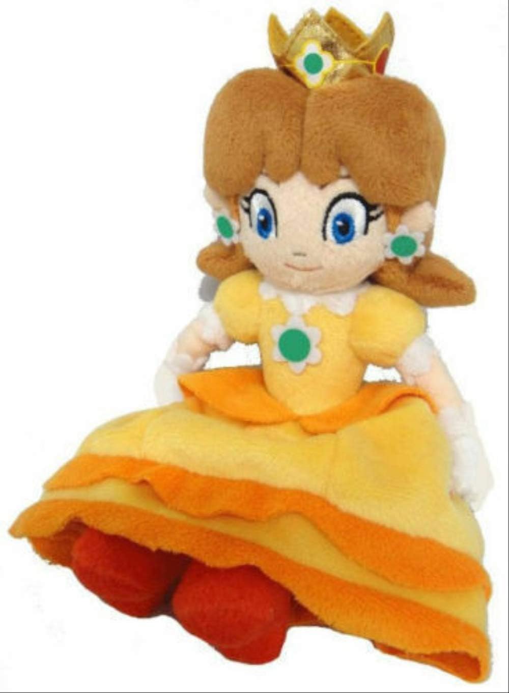 Yzhome Super Mario Brothers Princess Daisy Plush Doll Approximately 18cm, Children's Plush Toy Soft Cartoon Character Children's Holiday Or Birthday Gift
