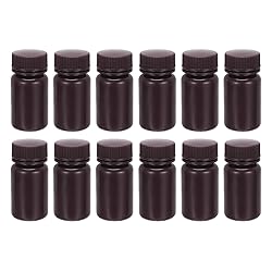 PATIKIL 12Pcs 60ml Reagent Bottles, PP Wide Mouth