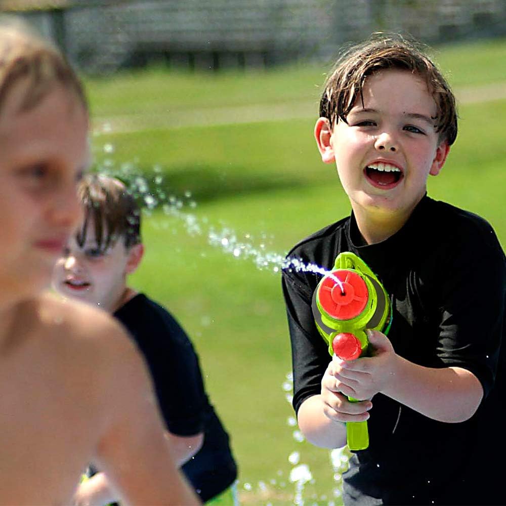 MAPIXO 2 Pack Super Water Gun(No Leaking), High Capacity Water Shooter Soaker Blaster Squirt Toy for Swimming Pool Party Sand Beach Game Outdoor Summer Fight Activity for Child Kid boy and Girl: Toys & Games