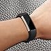 KingAcc Compatible Replacement Bands for Fitbit Alta HR, Fitbit Alta, Silicone Fitbit Alta HR Band Alta Band, Buckle Wristband Strap Women Men (1-Pack, Black, Small)