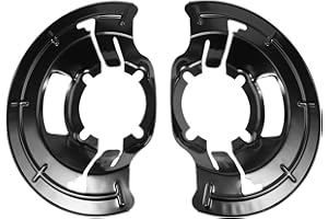 KASTURRBOO 2PCs of Front Brake Dust Shield Backing Plate 924-483 for 1999-2004 F-250 F-350 F-450 F-550 Super Duty for Excursion 2000-2005 Replace for F81Z1214AA F81Z 1214-AA