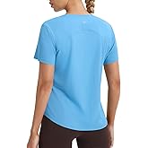 baleaf Women's Ice-Cool Athletic Shirts UPF 50+ Workout Short Sleeve Running Tops Ice Breathable Quick Dry Loose Fit