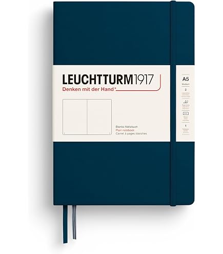 LEUCHTTURM1917 B6+ ノート 4冊セット Amazon.com : LEUCHTTURM1917 - Notebook Hardcover Paperback B6+