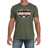 Cinch Mens Olive Tried & True T-Shirt