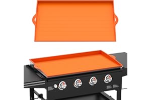 HUCHIZ Silicone Griddle Cover for Blackstone - 36 Inch Full-Edge Covered Heavy Duty Food-Grade Silicone Griddle Mat for Blackstone Accessories, Protects Grill from Dirt and Rust
