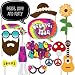 Big Dot of Happiness 60's Hippie - 1960s Groovy Party Photo Booth Props Kit - 20 Count