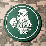 Your Empire Needs You Star Wars PVC Rubber Morale Patch by NEO Tactical Gear Morale Patch - Hook Backed (Green & White)