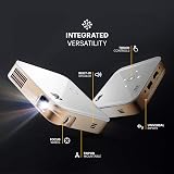 KODAK Luma 350 Portable Smart Projector 4K Ultra HD Android Wi-Fi 200" view 2