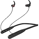 Rythflo Neckband Bluetooth Headphones, ENC IPX7 Sweatproof Sport Earbuds with AI-Enhanced Mic Vibration Call Alert, 50H Playtime Deep Bass Wireless Waterproof Earphones for Work Running Workout Gym
