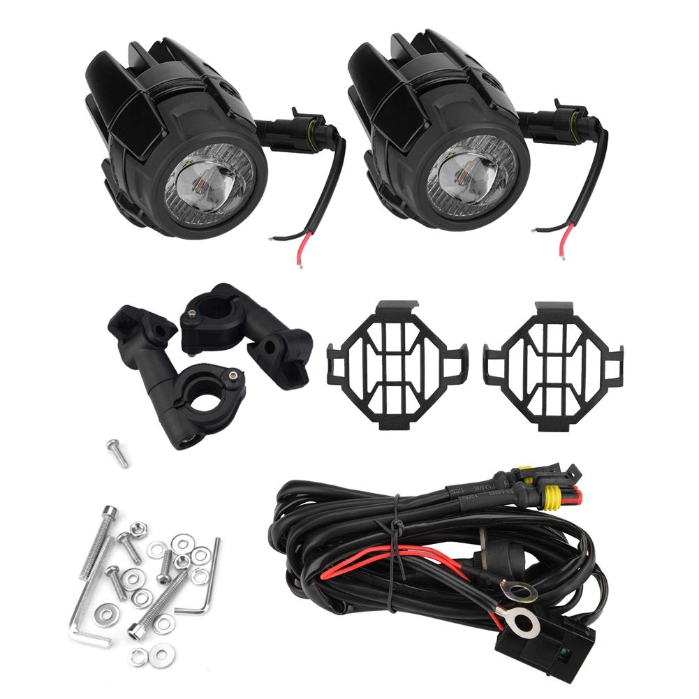 Keenso Motorcycle Fog Lights, 40W Ultra-bright Waterproof Motorcycle Fog Lights LED Auxiliary Driving Lamp for R1200GS adv F800GS F700GS F650gs