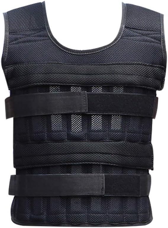 ZaRoing 20kg Weighted Vest Adjustable Loading Weight Jacket Exercise Weightloading Vest Boxing Training Waistcoat