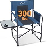 Portal Directors Chair Camping Chairs for Adults with Side Table Folding Lawn Chairs for Adults, Directors Chairs Foldable fo