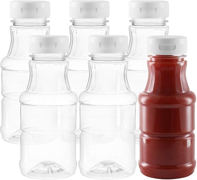 Pack of 69 Oz Empty Sauce Bottles Salad Dressing Bottles