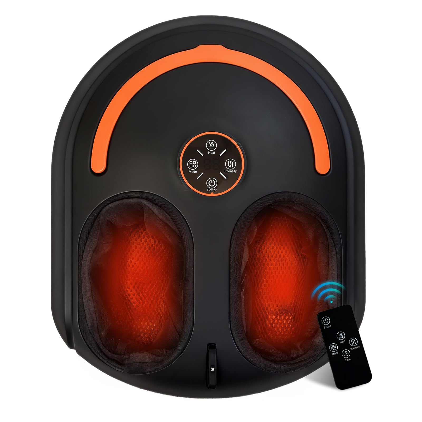 Photo 1 of Shiatsu Foot Massager Electric Feet Massage Machine Deep Kneading Relief for Plantar Fasciitis Air Compression, 3 Heat Levels Relax for Home Office Use Gifts for Women Mom Dad Black Mothers Day Gifts