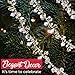 Klikel Christmas Clear Iridescent and Gold Bead Garland, Large Twist Bead String for Christmas Tree 10-feet - Set of 2 Pieces