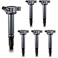 ENA Pack 6 Ignition Coil 3.5L V6 Compatible with Toyota Camry Sienna Avalon Highlander Rav4 Venza Lexus RX350 IS350 ES350 V6 2007 2008 2009 2010 2011 2012 2013 2014 2015 Coils for UF487 90919A2007